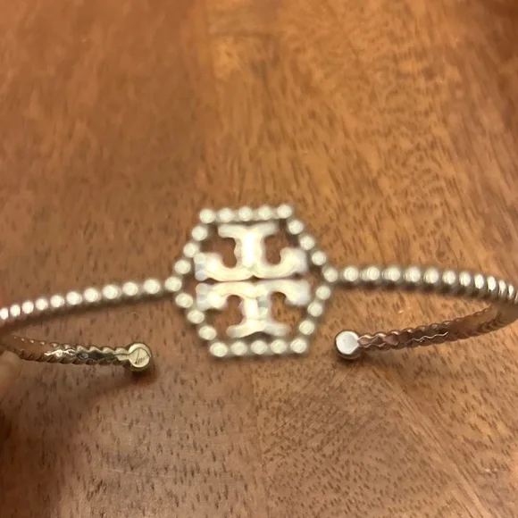 Silver Tory Burch Cuff Bracelet - Picture 3 of 4